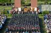 David S. Dockery, president of the university, gives the commencement address to the 617 graduates during the 186th annual commencement ceremony on Union's Great Lawn. - Photo by Morris Abernathy