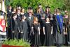 Chris Mathews, associate professor of music and department chair, leads the Union University Singers in <em>Prayer</em> by René Clausen. - Photo by Morris Abernathy