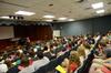 Freshmen attend a lecture by Jane Betts about Academic Services during Freshmen Focus.  - Photo by Zac Calvert