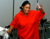 Even Aramark employees got in on the action during the educational class on swing dancing during Swing Nite. - Photo by Jonathan Blair