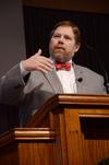 Ben Mitchell, Graves professor of moral philosophy, speaks in chapel.  - Photo by Zac Calvert