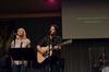 Union's worship band leads music at the beginning of chapel.  - Photo by Anne Richoux