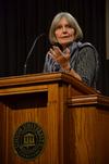 Pauline Maier, the William R. Kenan Jr. Professor of American History at the Massachusetts Institute of Technology, gives a lecture titled "Ratification of the U.S. Constitution: Why Should We Care?" - Photo by Anne Richoux