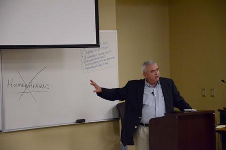 Patrick Melancon, managing director of disaster response and training for Baptist Global Response, speaks on "Making a World of Difference in a World of Indifference." 