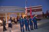 The honor guard leads the fourth annual Remember Me Walk at Union. - Photo by Morris Abernathy
