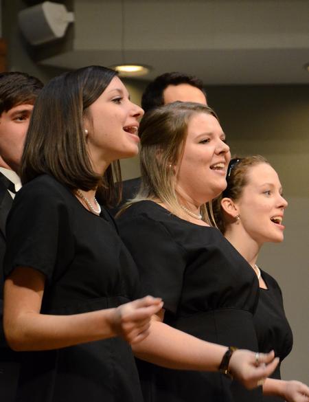 Proclamation performs during the annual Fall Choral Concert held at First Baptist Church in Jackson.