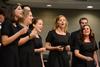 Madelyn Carson (center), sophomore music education major, sings a solo during the Fall Choral Concert held at First Baptist Church in Jackson. - Photo by Jacob Moore