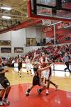 Mrashi Karumba goes in for a lay-up against St. Francis during the homecoming game. The Lady Bulldogs won the game 82-45. - Photo by Zac Calvert
