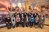 Members of te class of 1962 gather for their reunion photograph. - Photo by Morris Abernathy
