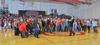 Union University Choral Reunion, including alumni, perform the Star Spangled Banner before the Union University women's basketball game.
 - Photo by Morris Abernathy