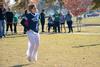 Chelsea Monroe, sophomore broadcast journalism major, competes in a sack race during Homecoming Olympics.
 - Photo by Jacob Moore