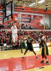 Leventrice Gray dunks the ball during the Bulldog basketball homecoming game against Belhaven. - Photo by Zac Calvert