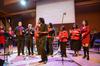 MOSAIC choir leads music during chapel. - Photo by Zac Calvert