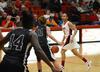 LaTesa McLaughlin dribbles down the court during the game against Campbellsville University. The Lady Bulldogs won the game 69-56. - Photo by Jacob Moore
