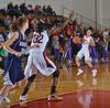 Union's LaTesa McLaughlin brings the ball into play during game one of the Rotary Classic. - Photo by Morris Abernathy