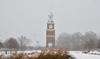 Winter strikes the Union campus as November comes to an end. The wet snow fell coating the campus with four to five inches of snow. - Photo by Morris Abernathy