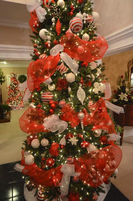 A beautiful ten foot Christmas tree was one of the first sights that greeted guest at the Dockery open house on Thursday evening.
