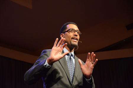 Kevin Smith, assistant professor of church history at the Southern Baptist Theological Seminary, delivers the chapel address. 