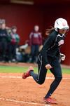 Alex Williams runs to first base during Union's season opener versus William Woods (Mo.).   - Photo by Anne Richoux