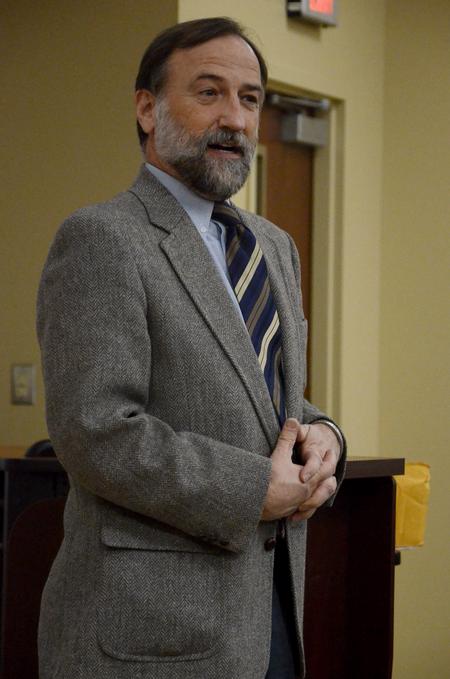 Hal Poe, Charles Colson Professor of Faith and Culture, delivers a lecture on the "Confessions of a Politician in Remission" at the Town & Gown: Media, Politics, & Democracy series.
