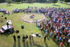The University Community joined together for a time of rememberance and response on the one year anniversary of the Sept. 11 events. - Photo by Amanda Smith