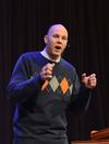 Fred Shackelford, pastor at Springhill Baptist Church in Paris, Tenn., speaks during chapel. - Photo by Jacob Moore