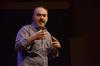 Calvin Wittman, senior pastor of Applewood Baptist Church in Wheat Ridge, Colorado, speaks to Union students and employees, in chapel about  the dangers of complacent Christianity.
 - Photo by Zac Calvert