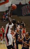 Mildred Olumasi goes up for a shot during a game against Blue Mountain College. - Photo by Jacob Moore