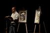 Scott Huelin, associate professor of English, leads a portion of the Lenten Prayer Service, a weekly service held during the season of Lent. - Photo by Ebbie Davis