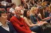 Stephen Carls and some of his students attend the reading at Union University. - Photo by Morris Abernathy