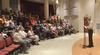 Carl Dennis,  shares some of his work with Union students and faculty at Hartley Recital Hall. - Photo by Morris Abernathy