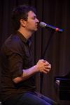 Travis Cottrell, worship pastor at Englewood Baptist Church, leads worship during chapel.  - Photo by Anne Richoux