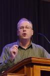Greg McFadden, pastor of First Baptist Church in Humboldt, speaks in chapel about worship being the key to having passion for Christ and the need for daily worship in our public and private lives.  - Photo by Zac Calvert