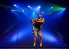 Daniel Kelley, junior biology major, performs with Lambda Chi Alpha in the small group competition at the 15th Annual Variety. They went on to win first place overall in the small group category. 
 - Photo by Ebbie Davis