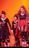 Libby Parks, senior nursing major, plays the role of Scar from the Lion King for the Chi Omega routine during the 15th Annual Variety Show. The women of Chi Omega went on to win the best overall large group award. - Photo by Zac Calvert