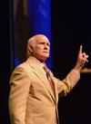Terry Bradshaw, keynote speaker for the Roy L. White Legacy Golf & Gala, speaks to donors and guests about the need for God and family in life. - Photo by Zac Calvert