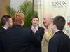 Terry Bradshaw, former NFL quarterback and current FOX Sports analyst, chats with Union students after the fourth annual Roy L. White Legacy Golf and Gala.  - Photo by Ebbie Davis