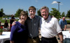 Director of Visual Communications Jim Veneman (right) and his wife Carol celebrate their son Justin's graduation at the graduation reception held in Ayers Courtyard. Photo taken by President David S. Dockery. - Photo by David S. Dockery