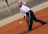 Mary Kosco pitches during one of Union's practices. - Photo by Lindsay Stavish