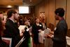 Students speak with representatives from area schools at the annual Teacher Expo, hosted by the Vocatio Center for Life Calling and Career.  - Photo by Jacob Moore