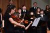 A string quartet performs alongside the vocal emsembles at the Spring Choral Concert.  - Photo by Ebbie Davis