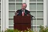 David S. Dockery, president of the University, addresses attendees of the dedication of the new facility in Hendersonville.  - Photo by Morris Abernathy