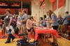 Brittany Ary, freshman undecided major, checks in with resident advisor Julia Marshall, senior special education major, to receive her dorm keys during new student move-in day. - Photo by Zac Calvert