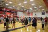 New students and their families mingle and register in the Fred DeLay Gymnasium during new student move-in day. - Photo by Zac Calvert