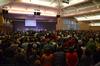 The G.M. Savage Memorial Chapel is full of new students and their families for a service celebrating God's plans for the incoming class. - Photo by Jacob Moore