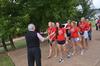 David S. Dockery, president of the university, greets new students as they arrive at his home for the annual ice cream social. Over 300 students came out for the event on the Dockery's lawn. - Photo by Morris Abernathy