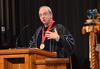 David S. Dockery, president of the university, addresses the university during Fall Convocation using Lottie Moon’s life as an example for how Christians should approach their responsibilities to live in a missional and kingdom-focused way. Moon died in 1912, so Dockery said the centennial of her death was a fitting occasion to look back upon her life and work as a missionary in China.


 - Photo by Morris Abernathy