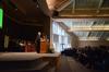 David S. Dockery, president of the university, addresses Union students, faculty and staff in the George M. Savage Memorial Chapel during Fall Convocation about mission-minded example of Lottie Moon. - Photo by Zac Calvert