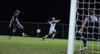 Bulldog Alysson Mohl follows the ball during a home soccer game against the Spartans of Missouri Baptist. - Photo by Jacob Moore