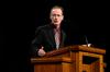 Chuck Lawless, vice-president of Global Theological Advance, speaks on  “Facing the Impossible for the Sake of the Nations” in the first of three GO Week chapels.  - Photo by Anne Richoux